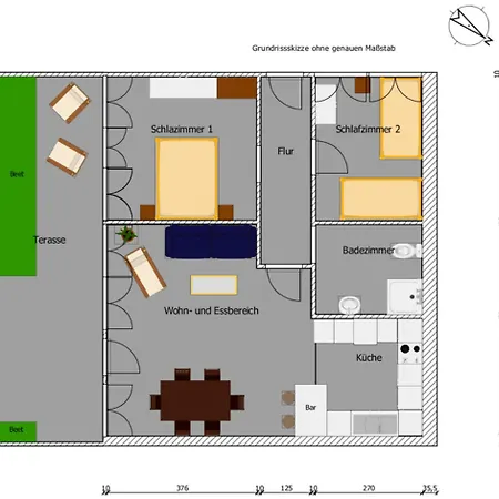 Deichblick 1 2-0-04 Apartamento *